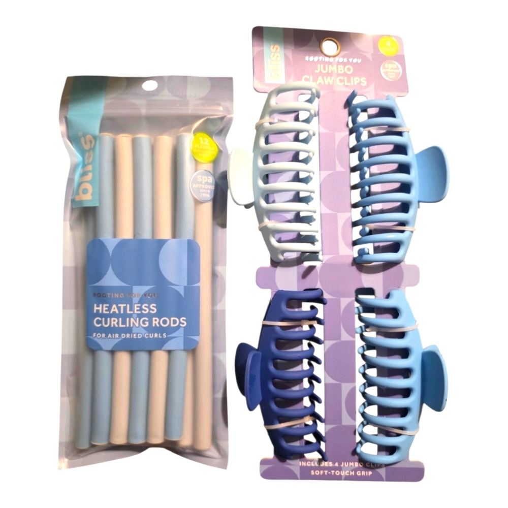 Bliss Heatless Curling Rods 12 Count Flexible